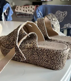 Matisse Animal Print Platform Sandals thumbnail 1