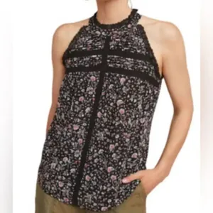 Anthropologie Maeve Ashely lace sleeveless top thumbnail 2