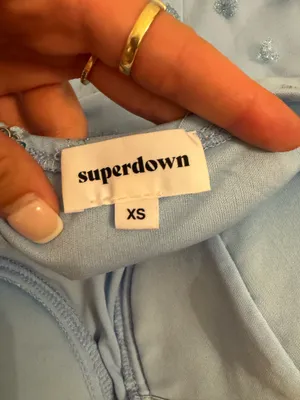superdown Dress Light Blue Mini thumbnail 3