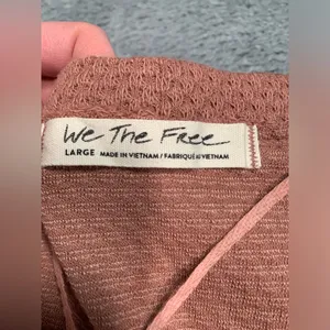 NWT free people we the free Wrap Top twist front cactus tint large MSRP$78 thumbnail 3
