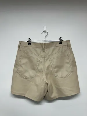 Abercrombie & Fitch The Dad Short High Rise Vegan Leather thumbnail 6