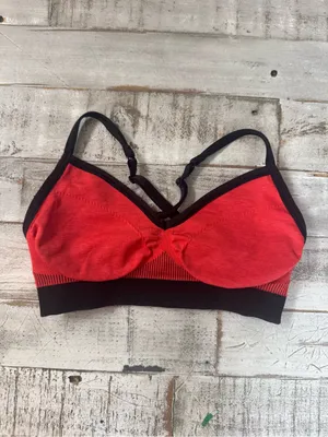 Lululemon Size 4 Hold Your Om Bra II in heathered alarming red thumbnail 3