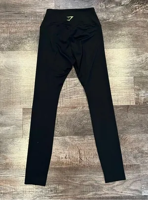 Gymshark Full Length Black Leggings Size Small thumbnail 5