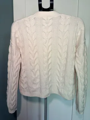 Wild Fable Off White Cable Knit Cardigan. Gently worn. thumbnail 2