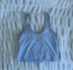 lululemon athletica Powder Blue Stretch Crop Tank thumbnail 2