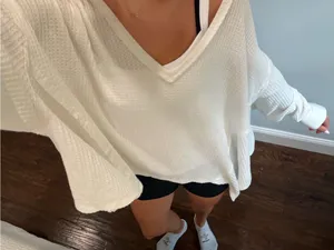 Free people we the free oversized white top! thumbnail 7