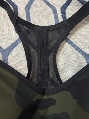 All in Motion Camo Print Racerback Sports Bra Size XL with bra clip in back NWOT thumbnail 2