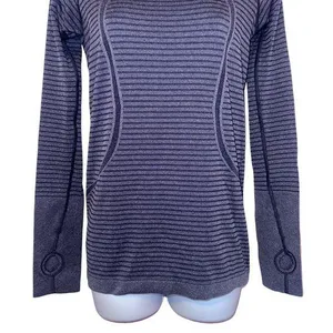 Lululemon Swiftly 6 Tech Striped‎ purple Long-Sleeves Shirts thumbnail 5