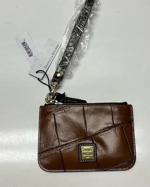 Dooney & Bourke Croco Cognac Wristlet- Mini Bag- NEW thumbnail 1