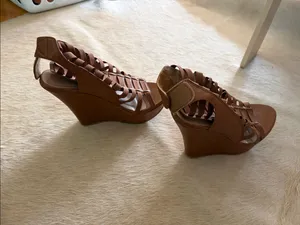 Delicacy Brown Strappy High Heel Sandals - Women thumbnail 6