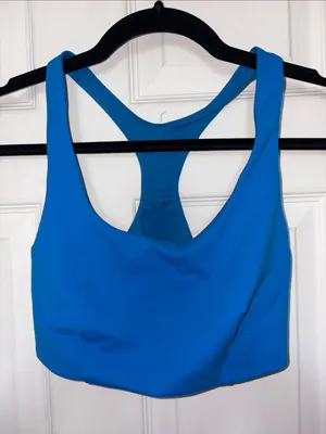 Lululemon Wunder Train Sports Bra Size 8 Poolside Blue thumbnail 4