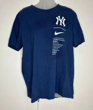 Nike New York Yankees The Captain T shirt navy blue size large thumbnail 1
