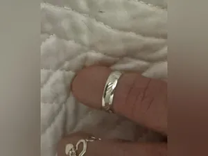 Sterling Silver Open Heart and Swirl Ring Set thumbnail 3