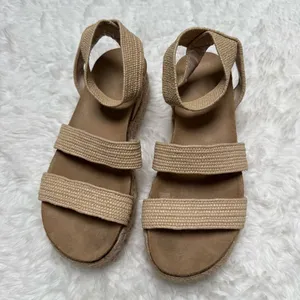 Esprit Tan Gigi Platform Espadrille Ankle Strap Sandals Size 6 thumbnail 2