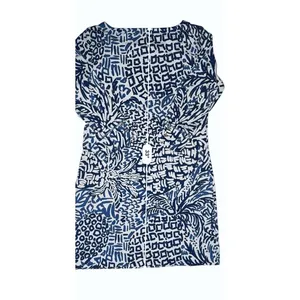 Lilly Pulitzer Sophie Shift Dress MEDIUM Home Slice Blue White 50+ UPF NEW‎ thumbnail 10
