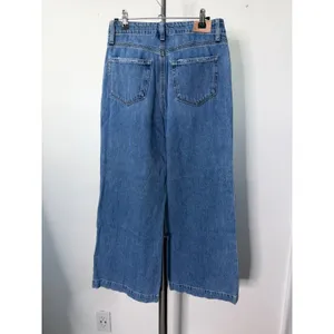 PAIGE Zoey Wide Leg Jeans Blue Coastline Drawstring High Rise 26 thumbnail 4