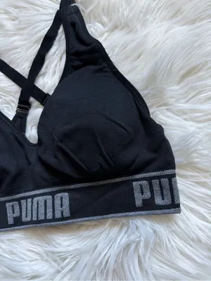 PUMA racerback sports bra thumbnail 2