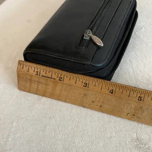 Buxton Black Leather Zip thumbnail 7