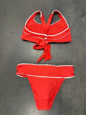 PQ Swim Banded High Waist Bottom and Gabby Top Bikini Set Passion Womens Size La thumbnail 6