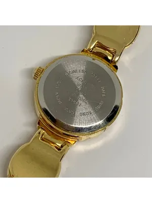 Vintage Vivani New York gold tone women’s watch pink crystals 21mm running thumbnail 7