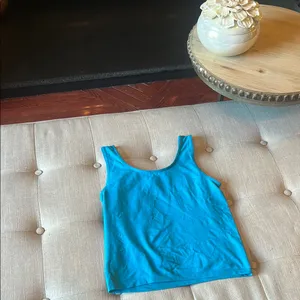 United Colors Of Benetton Blue Vibrant Nylon Stretchy Tank One Size thumbnail 5