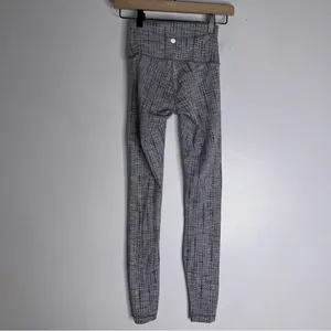 lululemon wunder under 2‎ High Rise Black And Gray Leggings CP thumbnail 2