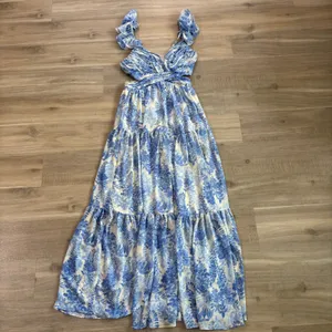 ASTR the Label Fritillaria Maxi Dress Women Size XS Blue Floral thumbnail 3