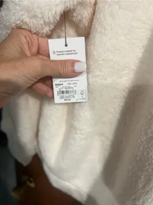 Kohl's Ivory Plush Teddy Zip thumbnail 5