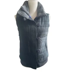 Patagonia Women’s Vagabunda Quilted Fleece Neck Puffer Vest Dark Gray S thumbnail 4