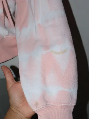 Free People Movement Tie Dye Believer Lace Up Sweatshirt Hoodie Peach Size S thumbnail 7