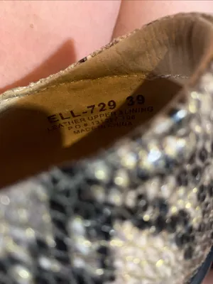 Alegria Leather Snakeskin Print Mary Jane’s Size 39 thumbnail 7