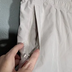 FLX Athletic Gym Shorts Light Gray Elastic Waist Athleisure - Women's size XL thumbnail 3