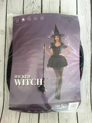 Hauntlook Wicked Witch Adult Halloween Costume Women’s Size Medium NEW thumbnail 5