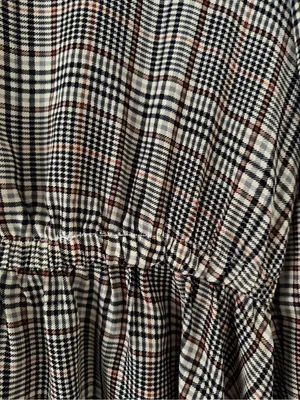 Plaid Mini Dress with Wide Sailor Collar - Brown Plaid thumbnail 5