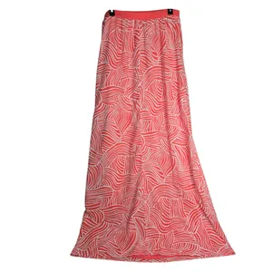 Old‎ Navy Womens Maxi Strapless Tube Dress Coral White Abstract Print Size M thumbnail 2