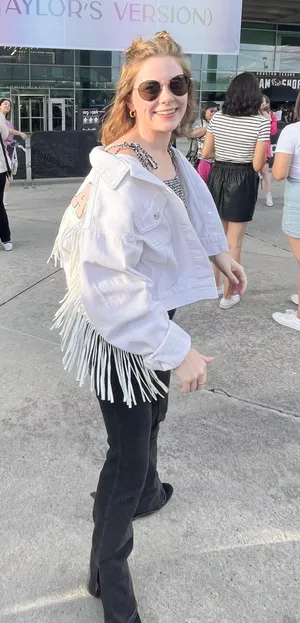 White Mama Fringe Jean Jacket thumbnail 2