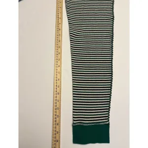 Victoria's Secret Pajama Set Women L Green Striped Thermal Lounge Sleepwear Set thumbnail 14