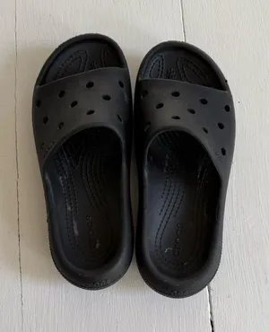 Crocs women’s black slide sandal thumbnail 1