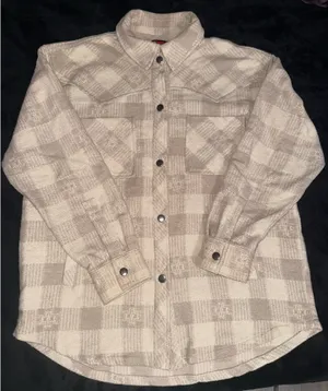Rock & Roll Denim western shacket Gray thumbnail 2