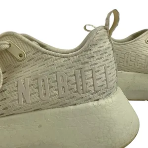 Nobull Journey Unisex Gray Cream Lace Up Athletic Running Sneakers Shoes M6.5/W8 thumbnail 6