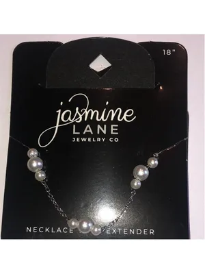 Jasmine Lane Silver Tone Dainty Boho Faux Pearl Necklace thumbnail 3