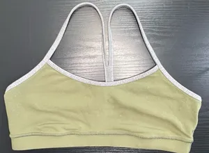 Lululemon Green and Grey Razor Back Pullover Sports Bra thumbnail 1