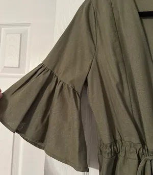 Green Linen Jumpsuit thumbnail 4