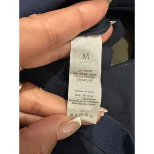Unbranded Women's Navy Built In Unpadded Bra Stretch Crop Tank Top M thumbnail 5