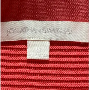 Jonathan Simkhai Red Ribbed Knit Pencil Skirt Size High Waist EUC Size‎ Medium thumbnail 5