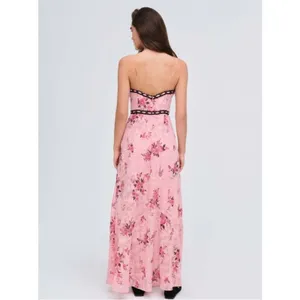 NWT‎ For Love & Lemons Guinevere Maxi Dress Pink floral Sz S thumbnail 2