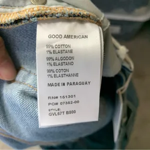 Good American Good‎ Vintage distressed straight leg jeans size 15 thumbnail 9