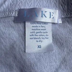 LAKE Pajamas White Pointelle Robe 100% Pima Cotton Wrap Bell Sleeve XS thumbnail 4