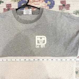 Disney Womens Sherpa Fleece Spirit Jersey Shirt XS Gray Vacation Travel Parks thumbnail 6