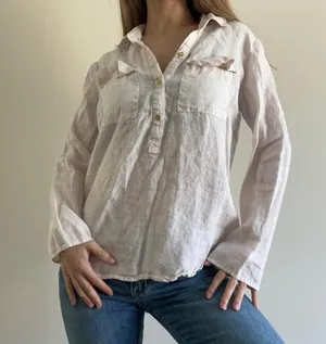 Neutral Blouse Off White Color thumbnail 1